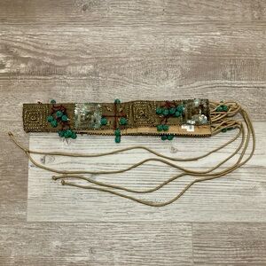 Chan Luu Sequined & Beaded Belt